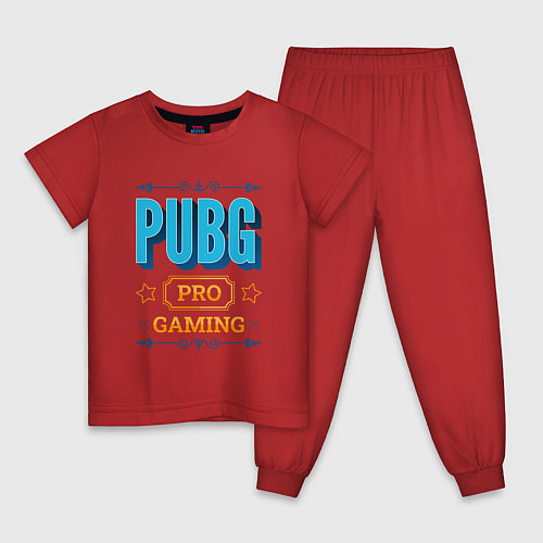 Детская пижама Игра PUBG PRO Gaming / Красный – фото 1