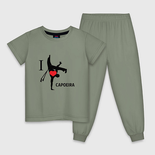 Детская пижама I LOVE CAPOEIRA / Авокадо – фото 1