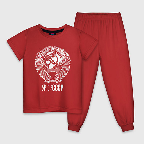 Детская пижама Я люблю СССР: Советский союз / Красный – фото 1