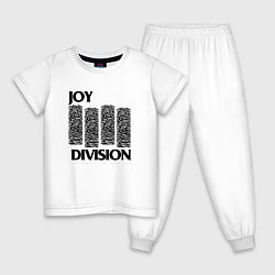 Пижама хлопковая детская Joy Division - rock, цвет: белый