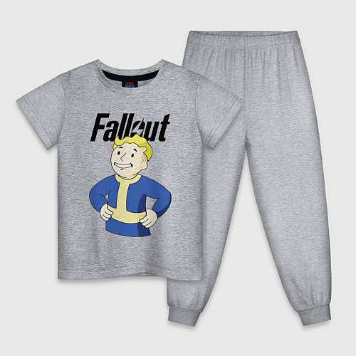 Детская пижама Fallout blondie boy / Меланж – фото 1