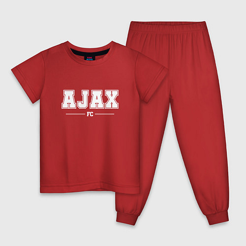 Детская пижама Ajax football club классика / Красный – фото 1