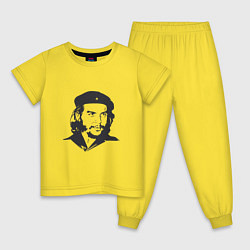 Пижама хлопковая детская Че Гевара, Эрнесто, цвет: желтый