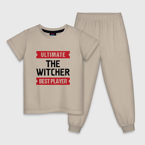 Детская пижама The Witcher: Ultimate Best Player / Миндальный – фото 1