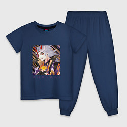 Пижама хлопковая детская Итто Аратаки Первый и величайший предводитель банд, цвет: тёмно-синий
