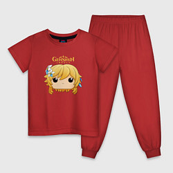 Пижама хлопковая детская Funko pop Lumine, цвет: красный