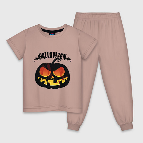 Детская пижама Smile pumpkin / Пыльно-розовый – фото 1