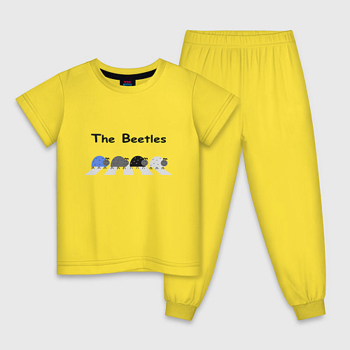 Детская пижама The Beetles / Желтый – фото 1