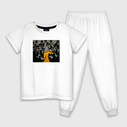 Пижама хлопковая детская Kill Bill том 1, цвет: белый