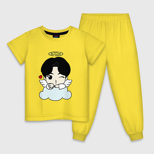 Детская пижама Jin - ангелочек из бтс / Желтый – фото 1