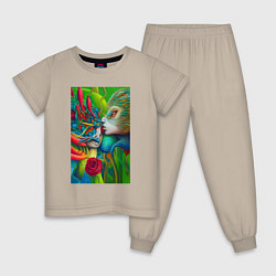 Детская пижама Поцелуй - нейросеть - art