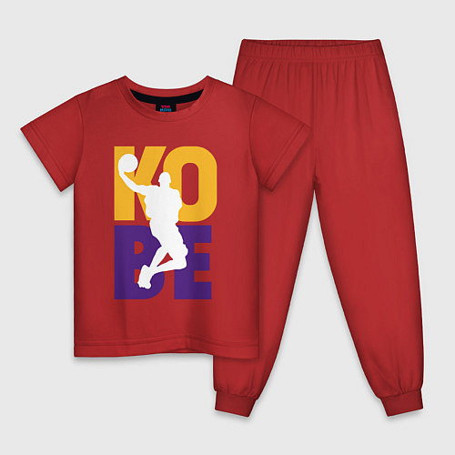 Детская пижама Kobe fly / Красный – фото 1