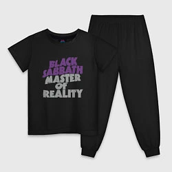 Пижама хлопковая детская Black Sabbath Master of Reality, цвет: черный