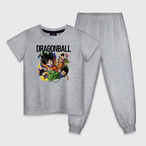 Детская пижама Гоку из Dragonball / Меланж – фото 1