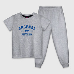 Пижама хлопковая детская Arsenal london the gunners, цвет: меланж