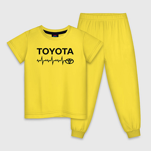 Детская пижама Любимая Тойота / Желтый – фото 1