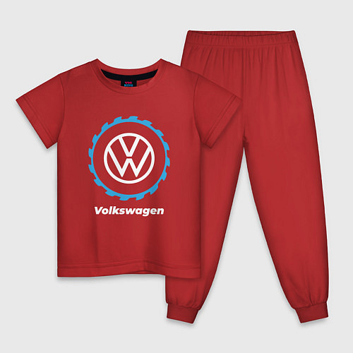 Детская пижама Volkswagen в стиле Top Gear / Красный – фото 1