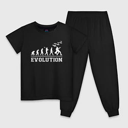 Пижама хлопковая детская JoJo Bizarre evolution, цвет: черный