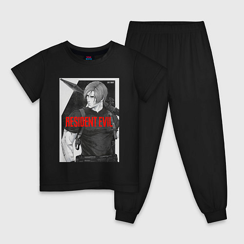 Детская пижама Леон с базукой - Resident / Черный – фото 1