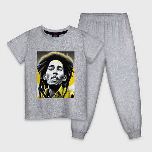 Детская пижама Bob Marley Digital Art / Меланж – фото 1