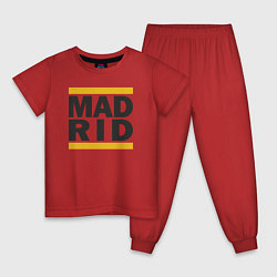 Пижама хлопковая детская Run Real Madrid, цвет: красный