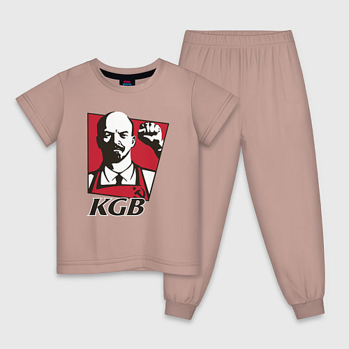 Детская пижама KGB Lenin / Пыльно-розовый – фото 1