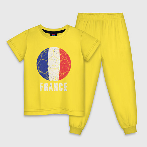 Детская пижама Футбол Франции / Желтый – фото 1
