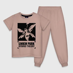 Пижама хлопковая детская LP Hybrid Theory, цвет: пыльно-розовый