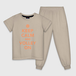 Детская пижама Keep calm and volley on