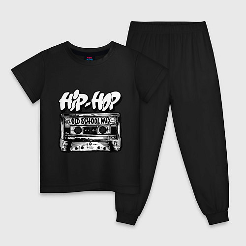 Детская пижама Hip hop oldschool / Черный – фото 1