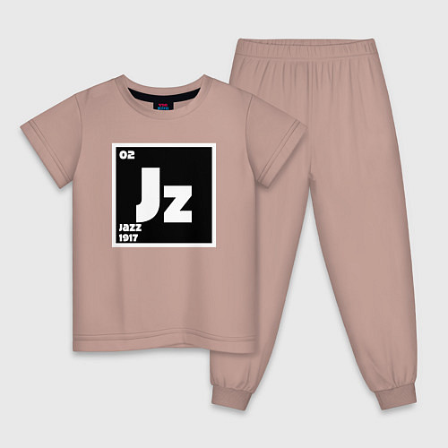 Детская пижама Jazz 1917 / Пыльно-розовый – фото 1