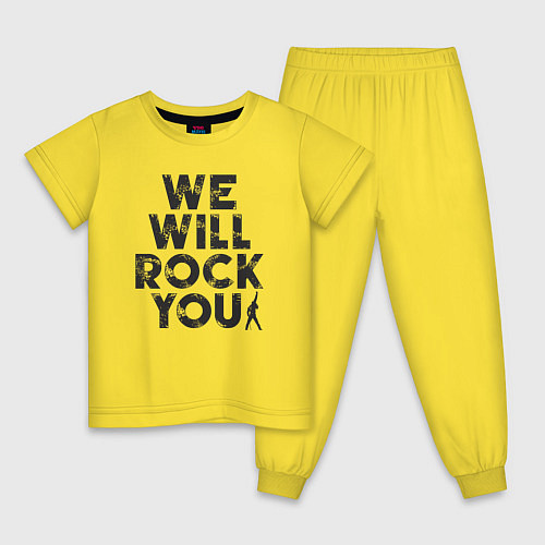Детская пижама Rocking Queen / Желтый – фото 1