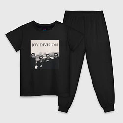 Пижама хлопковая детская Тру фанат Joy Division, цвет: черный