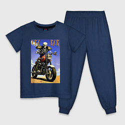 Детская пижама Crazy racer - skeleton - motorcycle