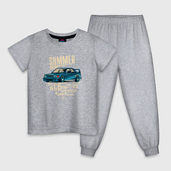Пижама хлопковая детская Mercedes-Benz 190E Summer, цвет: меланж