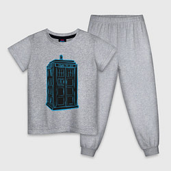 Детская пижама Black tardis