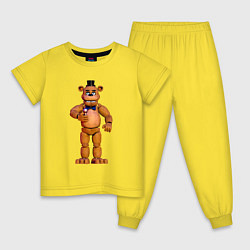 Пижама хлопковая детская Лучший Фредди, цвет: желтый