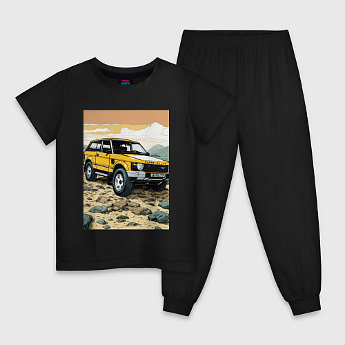 Детская пижама Land Rover discovery / Черный – фото 1