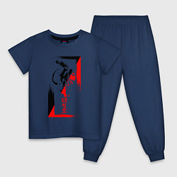 Детская пижама Боевые искуства black and red