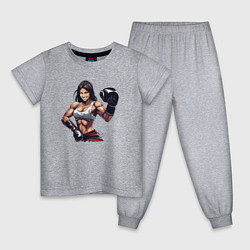 Детская пижама Девушки и бокс