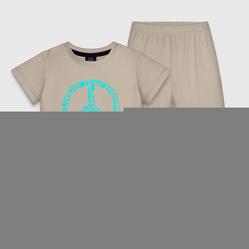 Детская пижама Peace life / Миндальный – фото 1