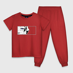 Пижама хлопковая детская Взгляд Мао Мао, цвет: красный