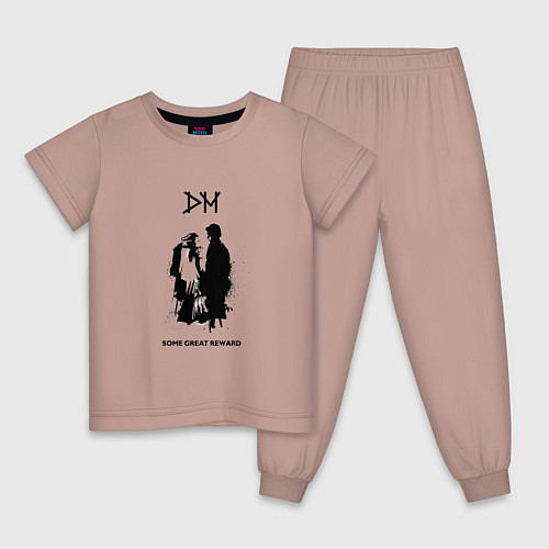 Детская пижама Depeche Mode - some great reward box / Пыльно-розовый – фото 1
