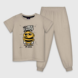 Детская пижама Why bee cause im cool