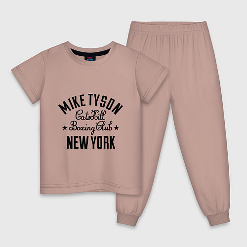 Детская пижама Mike Tyson: New York / Пыльно-розовый – фото 1