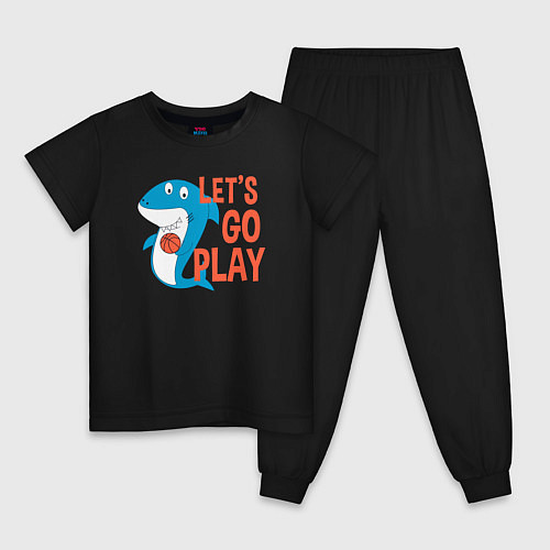 Детская пижама Давай играть в баскетбол / Черный – фото 1