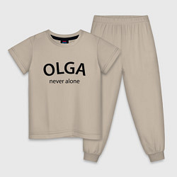 Детская пижама Olga never alone - motto
