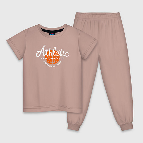 Детская пижама Athletic basketball / Пыльно-розовый – фото 1