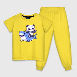 Детская пижама Панда и акула