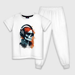 Детская пижама Grunge redhead girl skull